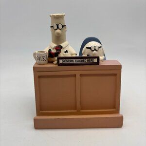 Dilbert Cartoon 'Opinions Ignored Here' Cartoon Retro Business Card Holder